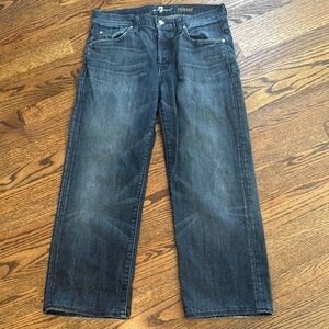 Mens 7 For All Mankind Relaxed Fit Blue Jeans